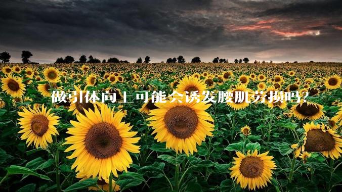 做引体向上可能会诱发腰肌劳损吗？