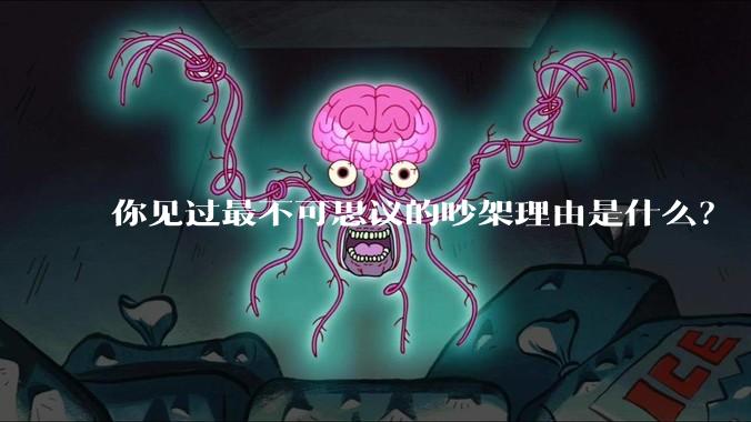 你见过最不可思议的吵架理由是什么？