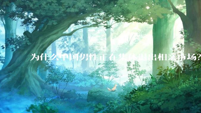 为什么中国男性正在集体退出相亲市场？