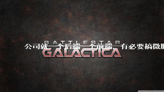 公司就一个后端一个前端，有必要搞微服务吗？