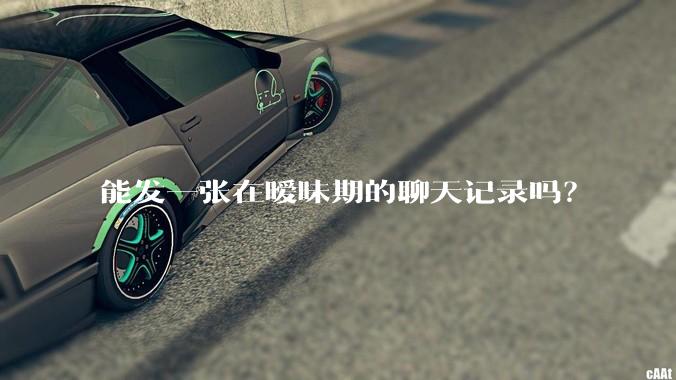 能发一张在暧昧期的聊天记录吗？